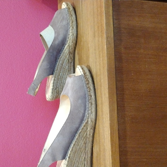 Fred De La Bretoniere Suede Espadrille Wedges Slingback Tan Brown Size 39 US 9 - Picture 5 of 13